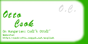 otto csok business card